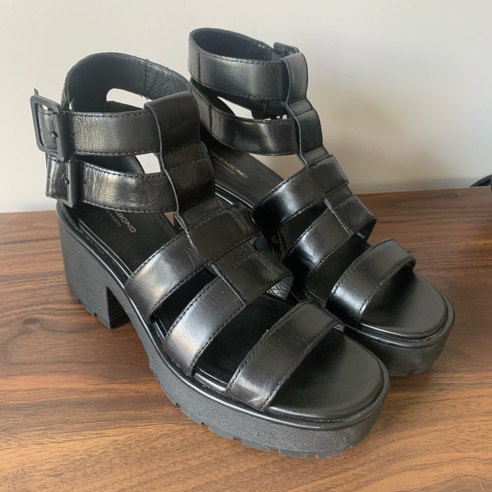 Vagabond heeled platform sandals